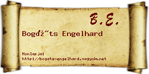 Bogáts Engelhard névjegykártya